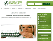 Tablet Screenshot of labriobranco.com.br